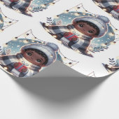 Papier Cadeau Petit garçon confortable dans la couverture - Papi (Coin)