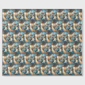 Papier Cadeau Petit Garçon Mangeant Un Cône De Crème De Glace (Plat)