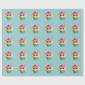 Papier Cadeau Petit gâteau mignon de Kitty (Plat)