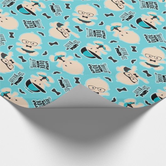 Papier Cadeau Petit homme maudit mot art motif méchant enveloppe (Coin)