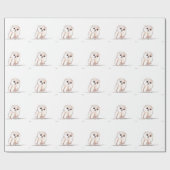 Papier Cadeau Petit oiseau de chouette (Plat)
