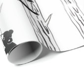 Papier Cadeau Petit ours courageux (Coin rond)