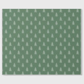 PAPIER CADEAU PETIT OUVRAGE MOTIF DE NOËL VERT (Plat)