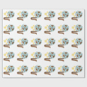 Papier Cadeau Petit pain de bande de Hollywood (Plat)