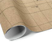 Papier Cadeau Petit pain de papier d'emballage du style 16 de (Coin rond)