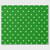Papier Cadeau Petit pain vert de papier d'emballage de point de (Plat)