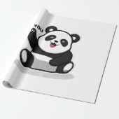Papier Cadeau petit panda mignon (Déroulé)
