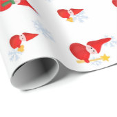 Papier Cadeau Petit papier d'emballage de Santa (Coin rond)