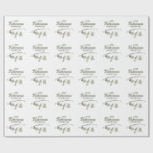 Papier Cadeau Petit Pêcheur Clothesline Baby shower de pêche (Plat)