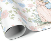 Papier Cadeau Petit Peter Rabbit et maman (Coin rond)