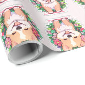 Papier Cadeau Petit Petit Petit Petit Chien Chien Chien Mignonne (Coin rond)