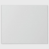 Papier Cadeau Petit point Polka gris clair et blanc (Plat)