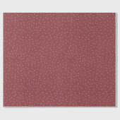 Papier Cadeau Petit point rouge (Plat)