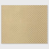 Papier Cadeau Petit Pois Kraft Gold Élégant minimal (Plat)