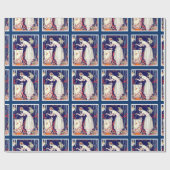 PAPIER CADEAU PETIT POISSON ÉTONNANT, MODE BEAUTÉ ART DÉCO (Plat)