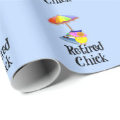 Papier Cadeau Petit retraité, oh si mignon (Coin rond)