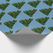 Papier Cadeau Petit sapin de Noël mignon (Coin)