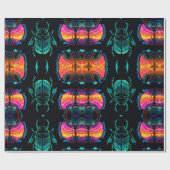 Papier Cadeau Petit Scarab mignon (Plat)