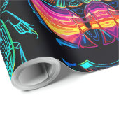 Papier Cadeau Petit Scarab mignon (Coin rond)