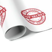 Papier Cadeau Petit sceau secret (Coin rond)