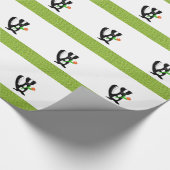 Papier Cadeau Petit sconse avec une fleur (Coin)