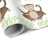 Papier Cadeau Petit singe (Coin rond)