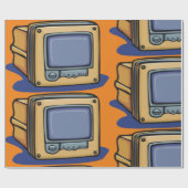 Papier Cadeau Petit téléviseur (Plat)