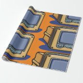 Papier Cadeau Petit téléviseur (Déroulé)