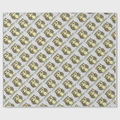 Papier Cadeau Petite chouette mignonne (Plat)