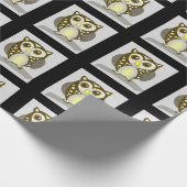 Papier Cadeau Petite chouette mignonne (Coin)