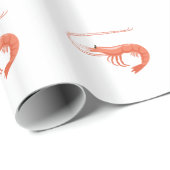 Papier Cadeau Petite crevette (Coin rond)