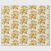 Papier Cadeau Petite cutie agrumes thème anniversaire (Plat)