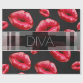 Papier Cadeau Petite diva impertinente (Plat)