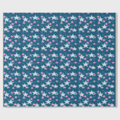 Papier Cadeau Petite Femme Avec Cheval (Plat)