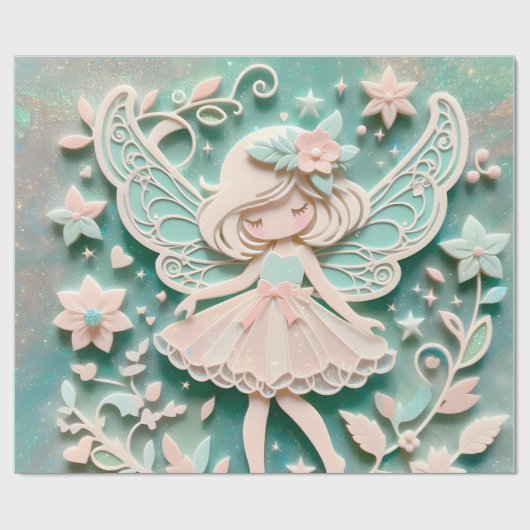 Papier Cadeau Petite fille (Plat)