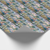 Papier Cadeau Petite fille avec canards (Coin)