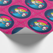 Papier Cadeau Petite fille de dessin de l'Ouest sur le chevalier (Coin)