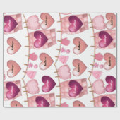 Papier Cadeau Petite fille personnalisée (Plat)