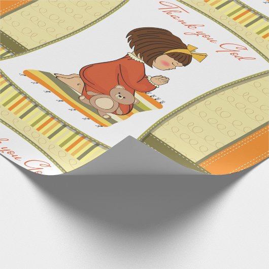 Papier Cadeau Petite fille priant