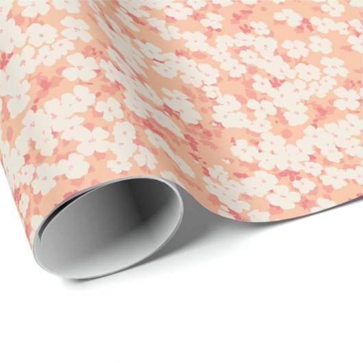 Papier Cadeau Petite fleur d'été (Coin rond)