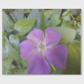 Papier Cadeau Petite fleur pourpre (Plat)