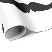 Papier Cadeau Petite Handlebar Moustache (Coin rond)