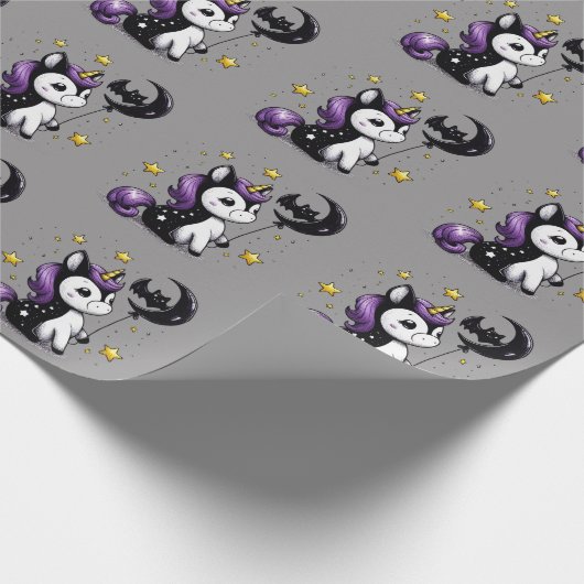 Papier Cadeau Petite licorne (Coin)