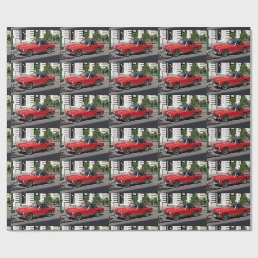 Papier Cadeau Petite MG rouge (Plat)