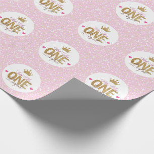 Papier Cadeau Petite Miss Anniversaire
