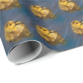 Papier Cadeau Petite nageuse : mignonne Goose Gosling Canada (Coin rond)