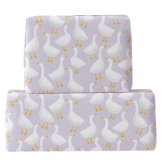 Papier Cadeau Petite oie Lilac pourpre Lilac