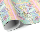 Papier cadeau Petite Princesse Fée (Coin rond)