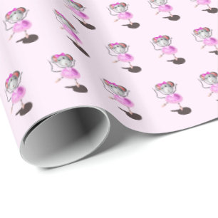 Papier Cadeau Petite souris Ballerina