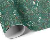 Papier Cadeau Petites baies d'hiver (Coin rond)